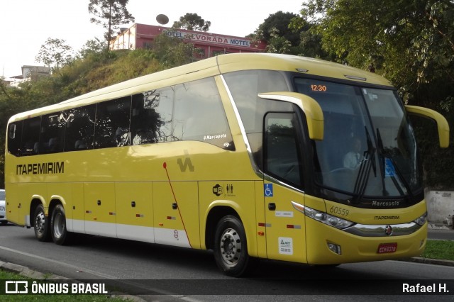 Viação Itapemirim 60559 na cidade de Barra do Piraí, Rio de Janeiro, Brasil, por Rafael H.. Número da foto: #9258124.