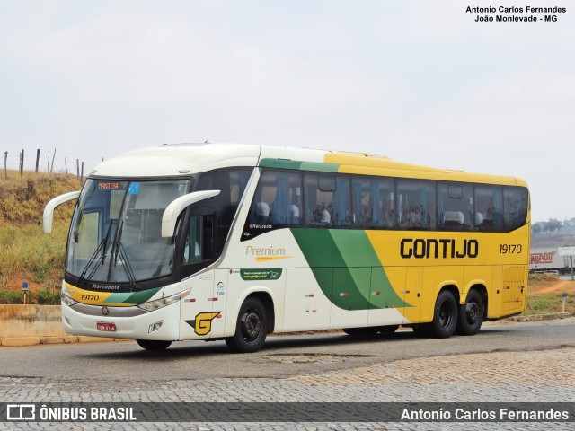 Empresa Gontijo de Transportes 19170 na cidade de João Monlevade, Minas Gerais, Brasil, por Antonio Carlos Fernandes. ID da foto: 9256993.