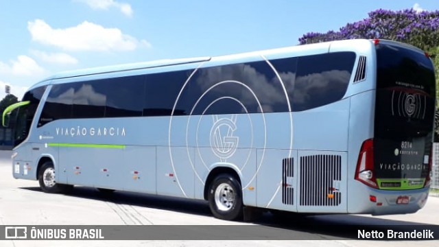 Viação Garcia 8214 na cidade de Curitiba, Paraná, Brasil, por Netto Brandelik. Número da foto: #9257096.