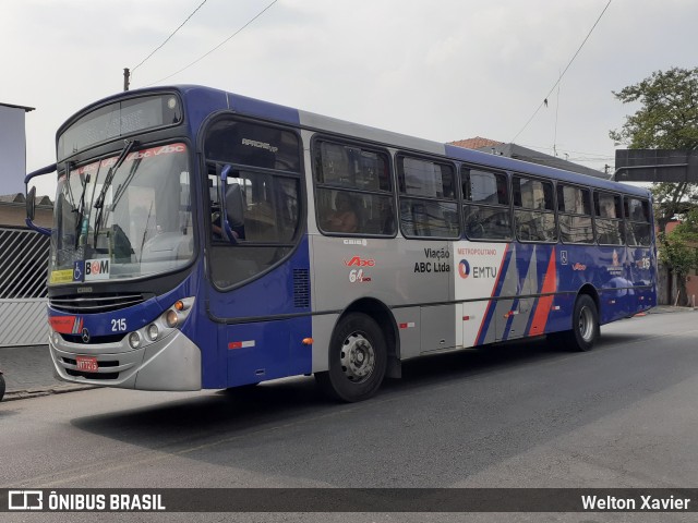 Auto Viação ABC 215 na cidade de Diadema, São Paulo, Brasil, por Welton Xavier. ID da foto: 9258768.