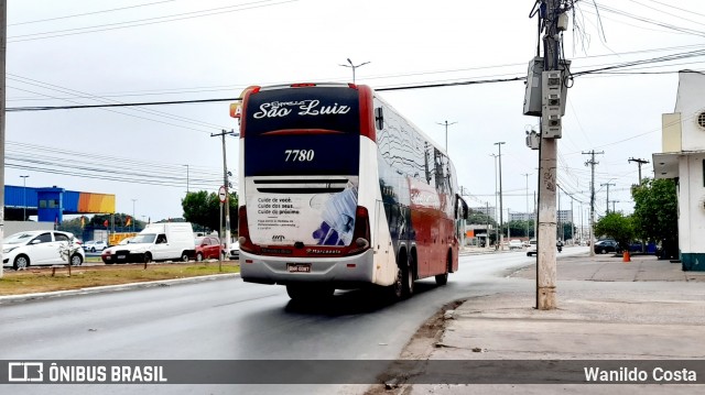 Expresso São Luiz 7780 na cidade de Cuiabá, Mato Grosso, Brasil, por Wanildo Costa. ID da foto: 9257731.