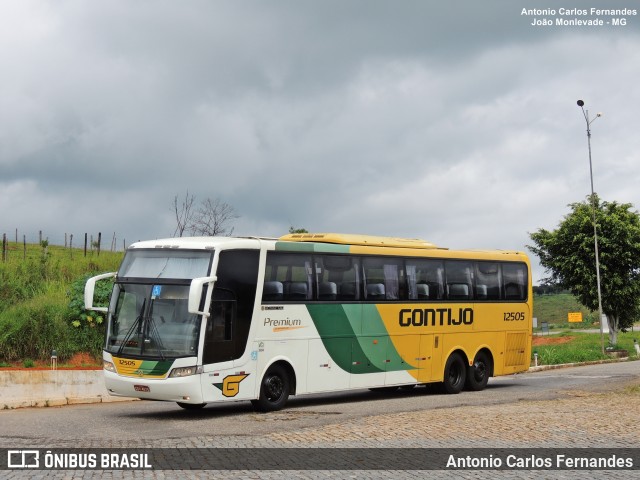 Empresa Gontijo de Transportes 12505 na cidade de João Monlevade, Minas Gerais, Brasil, por Antonio Carlos Fernandes. ID da foto: 9256952.