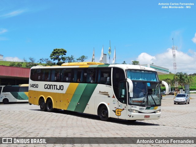 Empresa Gontijo de Transportes 14150 na cidade de João Monlevade, Minas Gerais, Brasil, por Antonio Carlos Fernandes. Número da foto: #9256974.