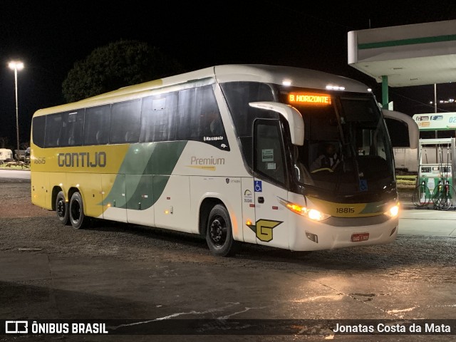 Empresa Gontijo de Transportes 18815 na cidade de João Monlevade, Minas Gerais, Brasil, por Jonatas Costa da Mata. ID da foto: 9261356.