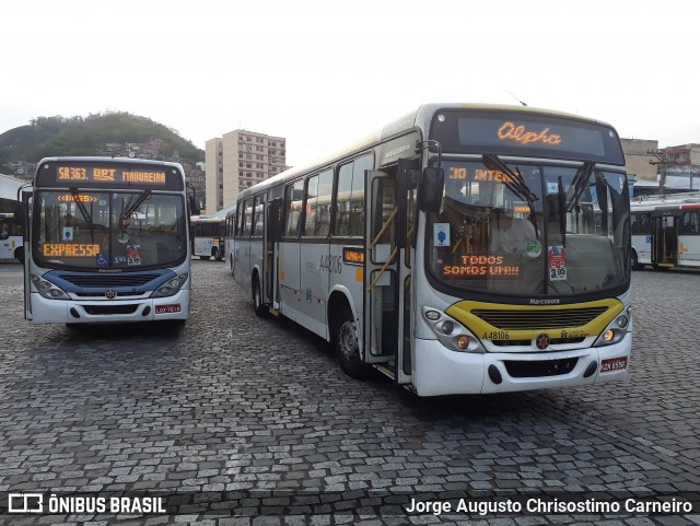 Auto Viação Alpha A48106 na cidade de Rio de Janeiro, Rio de Janeiro, Brasil, por Jorge Augusto Chrisostimo Carneiro. Número da foto: #9260737.