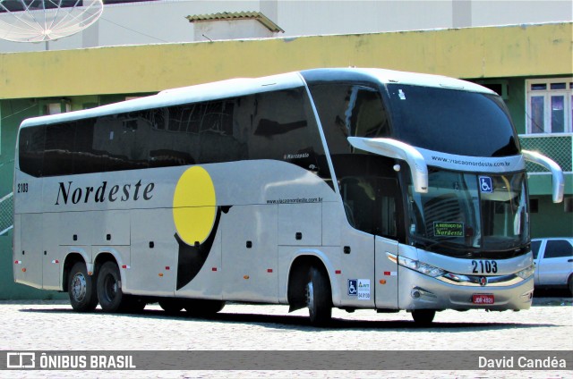 Viação Nordeste 2103 na cidade de Fortaleza, Ceará, Brasil, por David Candéa. Número da foto: #9260260.