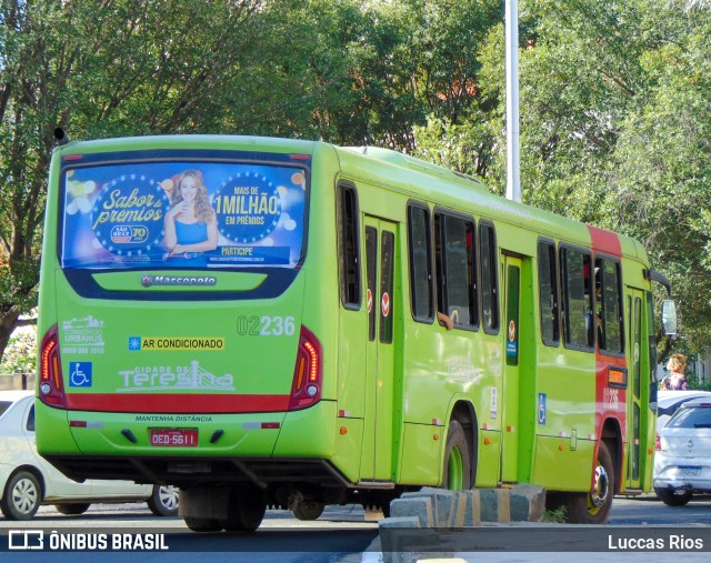 Transporte Coletivo Cidade Verde 02236 na cidade de Teresina, Piauí, Brasil, por Luccas Rios. Número da foto: #9262205.