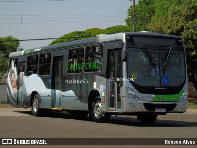Viação Garcia 81077 na cidade de Paranavaí, Paraná, Brasil, por Robson Alves. Número da foto: #9261512.