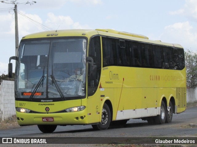 Viação Itapemirim 8877 na cidade de Teresina, Piauí, Brasil, por Glauber Medeiros. ID da foto: 9262379.