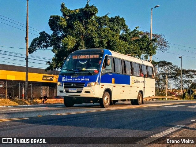 Transporte Complementar de Campos dos Goytacazes 16 058 na cidade de Campos dos Goytacazes, Rio de Janeiro, Brasil, por Breno Vieira. ID da foto: 9259982.