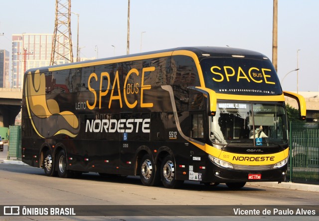 Expresso Nordeste 5512 na cidade de São Paulo, São Paulo, Brasil, por Vicente de Paulo Alves. ID da foto: 9259048.