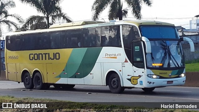 Empresa Gontijo de Transportes 14660 na cidade de Betim, Minas Gerais, Brasil, por Hariel Bernades. ID da foto: 9262017.