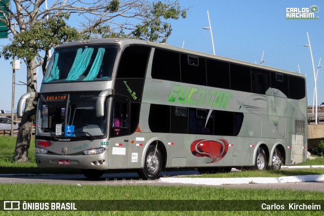 Eucatur - Empresa União Cascavel de Transportes e Turismo 4435 na cidade de Florianópolis, Santa Catarina, Brasil, por Carlos Kircheim. ID da foto: 9261569.