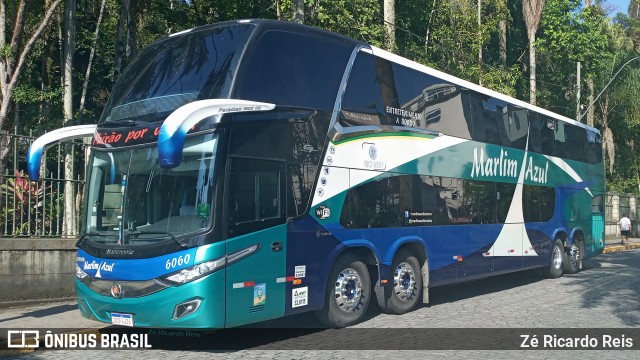 Marlim Azul Turismo 6060 na cidade de Petrópolis, Rio de Janeiro, Brasil, por Zé Ricardo Reis. ID da foto: 9260406.