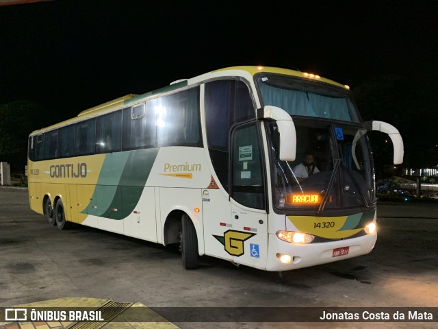 Empresa Gontijo de Transportes 14320 na cidade de João Monlevade, Minas Gerais, Brasil, por Jonatas Costa da Mata. Número da foto: #9261371.
