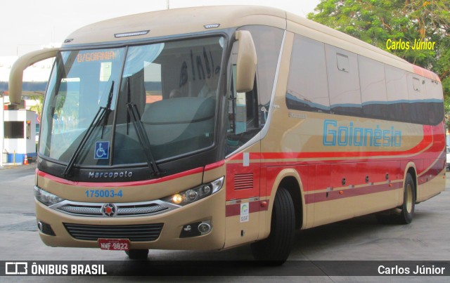 Auto Viação Goianésia 175003-4 na cidade de Goiânia, Goiás, Brasil, por Carlos Júnior. ID da foto: 9264997.