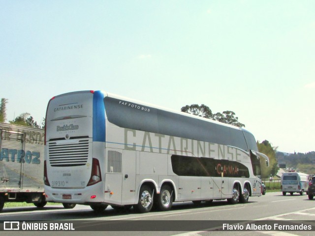 Auto Viação Catarinense 319310 na cidade de Araçariguama, São Paulo, Brasil, por Flavio Alberto Fernandes. ID da foto: 9263669.