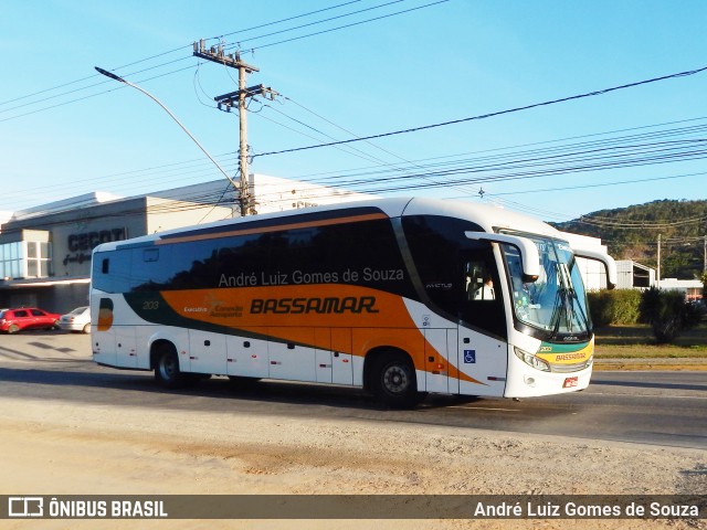 Viação Bassamar 203 na cidade de Juiz de Fora, Minas Gerais, Brasil, por André Luiz Gomes de Souza. ID da foto: 9265870.