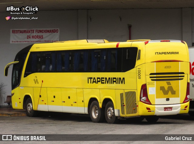 Viação Itapemirim 60001 na cidade de Juiz de Fora, Minas Gerais, Brasil, por Gabriel Cruz. Número da foto: #9264020.