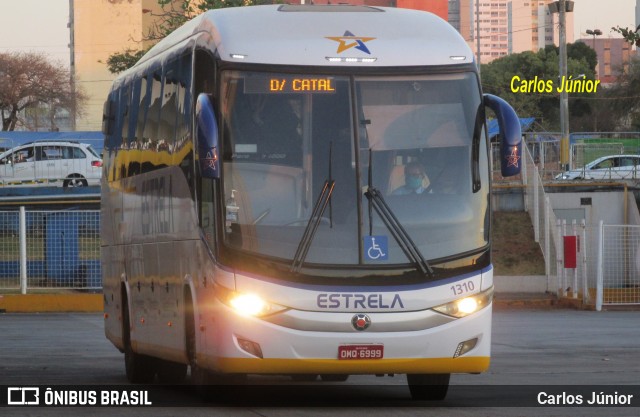 Viação Estrela 1310 na cidade de Goiânia, Goiás, Brasil, por Carlos Júnior. ID da foto: 9265667.