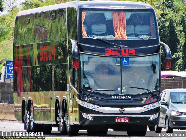 Bitur Transporte Coletivo e Turismo 1550 na cidade de Aparecida, São Paulo, Brasil, por Luiz Krolman. ID da foto: 9265509.