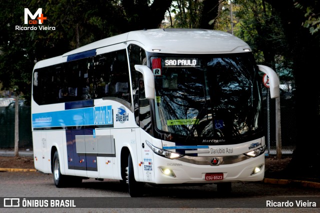 VIDA - Viação Danúbio Azul 19011 na cidade de São Paulo, São Paulo, Brasil, por Ricardo Vieira. ID da foto: 9264484.