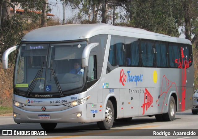Rio Transportes e Turismo 9898 na cidade de Conselheiro Lafaiete, Minas Gerais, Brasil, por Rodrigo  Aparecido. Número da foto: #9263817.