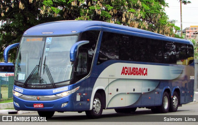 Viação Águia Branca 26150 na cidade de Vitória, Espírito Santo, Brasil, por Saimom  Lima. ID da foto: 9264798.