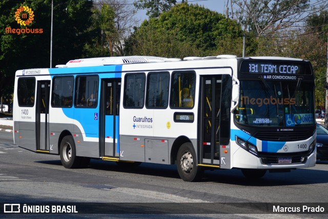 VUG - Viação Urbana Guarulhos 1400 na cidade de Guarulhos, São Paulo, Brasil, por Marcus Prado. Número da foto: #9267130.