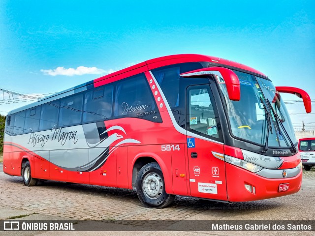 Empresa de Ônibus Pássaro Marron 5814 na cidade de Campinas, São Paulo, Brasil, por Matheus Gabriel dos Santos. Número da foto: #9268933.