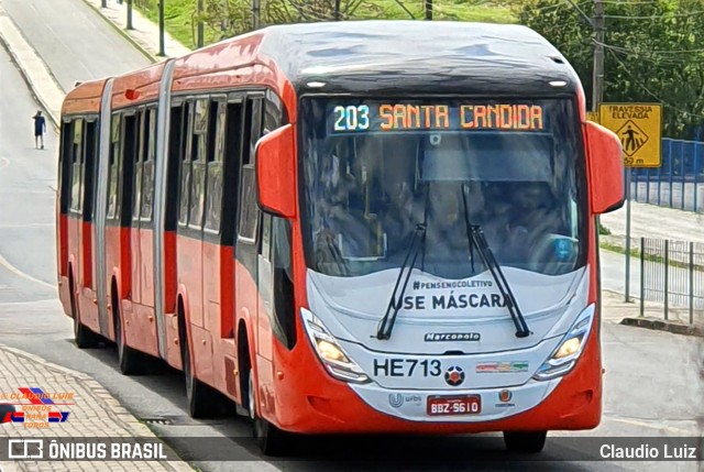 Auto Viação Redentor HE713 na cidade de Curitiba, Paraná, Brasil, por Claudio Luiz. Número da foto: #9266956.