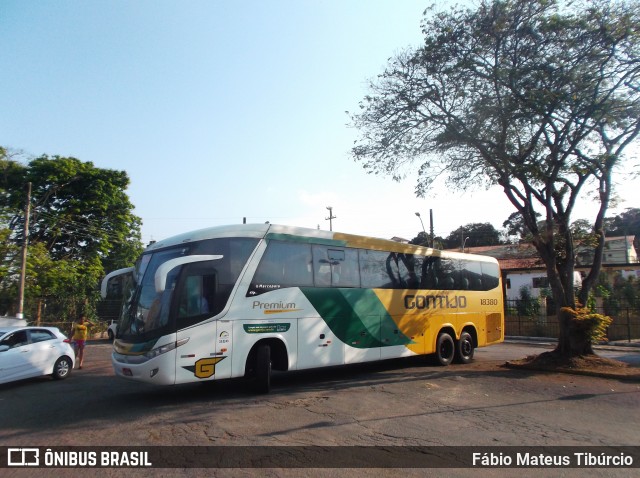 Empresa Gontijo de Transportes 18380 na cidade de Três Corações, Minas Gerais, Brasil, por Fábio Mateus Tibúrcio. ID da foto: 9267918.