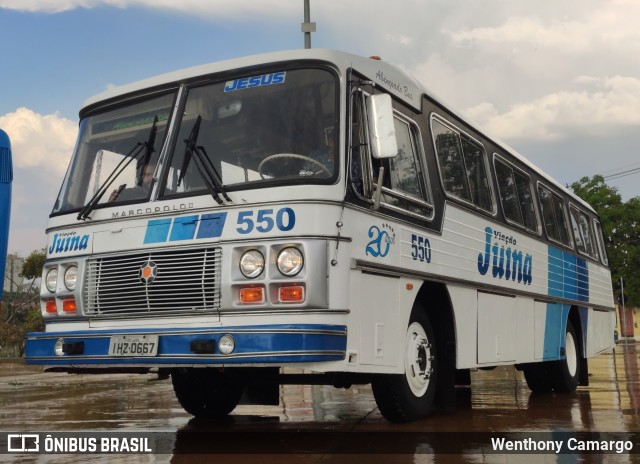 Viação Juína 550 na cidade de Cuiabá, Mato Grosso, Brasil, por Wenthony Camargo. ID da foto: 9269301.