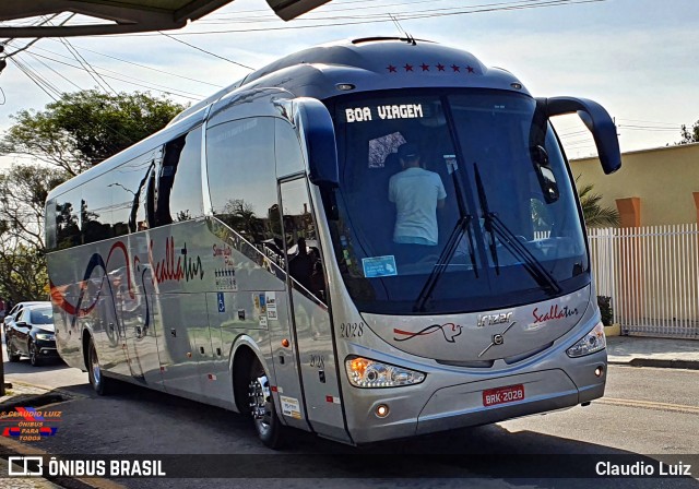 Scalla Tur Transportes 2028 na cidade de Curitiba, Paraná, Brasil, por Claudio Luiz. ID da foto: 9267403.