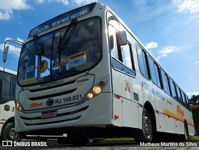 Viação Agulhas Negras RJ 169.021 na cidade de Volta Redonda, Rio de Janeiro, Brasil, por Matheus Martins da Silva. ID da foto: 9267161.