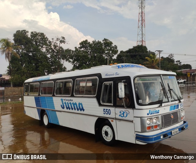 Viação Juína 550 na cidade de Cuiabá, Mato Grosso, Brasil, por Wenthony Camargo. ID da foto: 9269331.