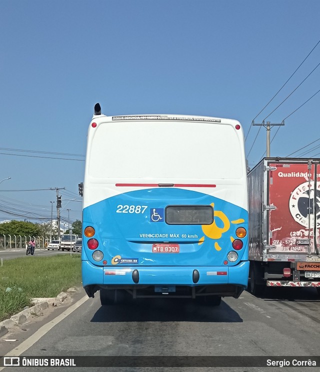 Nova Transporte 22887 na cidade de Vila Velha, Espírito Santo, Brasil, por Sergio Corrêa. Número da foto: #9266917.