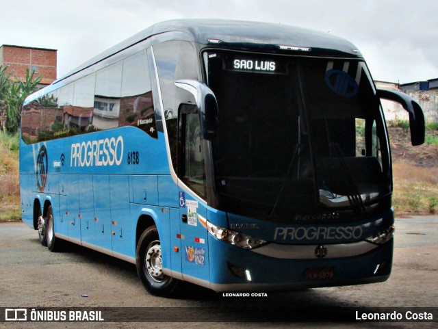 Auto Viação Progresso 6138 na cidade de São Luís, Maranhão, Brasil, por Leonardo Costa. ID da foto: 9266629.