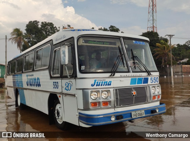 Viação Juína 550 na cidade de Cuiabá, Mato Grosso, Brasil, por Wenthony Camargo. ID da foto: 9269311.