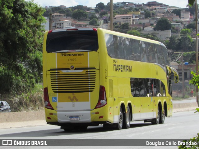 Viação Itapemirim 17019 na cidade de Belo Horizonte, Minas Gerais, Brasil, por Douglas Célio Brandao. ID da foto: 9268150.