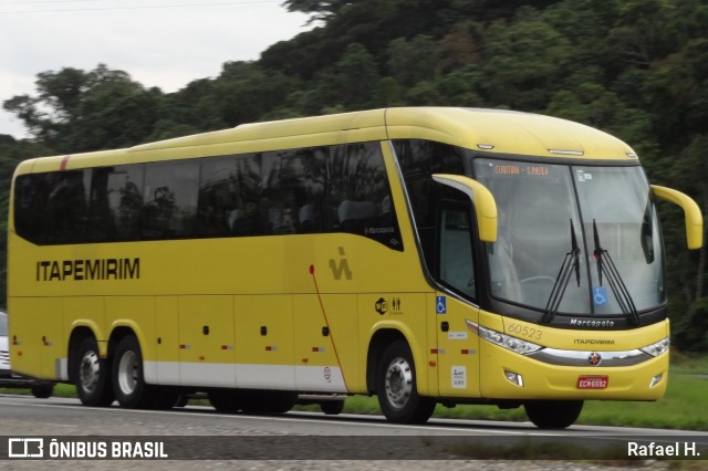 Viação Itapemirim 60523 na cidade de Registro, São Paulo, Brasil, por Rafael H.. Número da foto: #9271331.