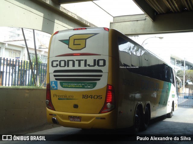 Empresa Gontijo de Transportes 18405 na cidade de Sete Lagoas, Minas Gerais, Brasil, por Paulo Alexandre da Silva. ID da foto: 9271895.