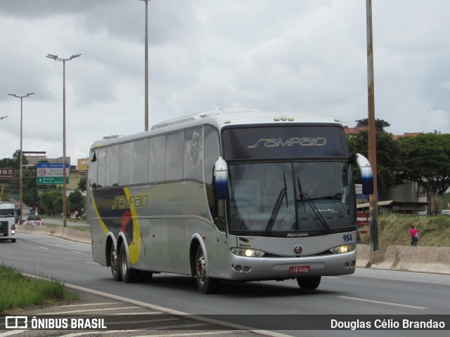 Sampaio Turismo 954 na cidade de Belo Horizonte, Minas Gerais, Brasil, por Douglas Célio Brandao. Número da foto: #9271397.