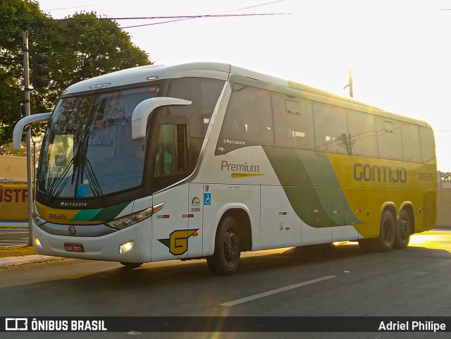 Empresa Gontijo de Transportes 18685 na cidade de Goiânia, Goiás, Brasil, por Adriel Philipe. Número da foto: #9270134.