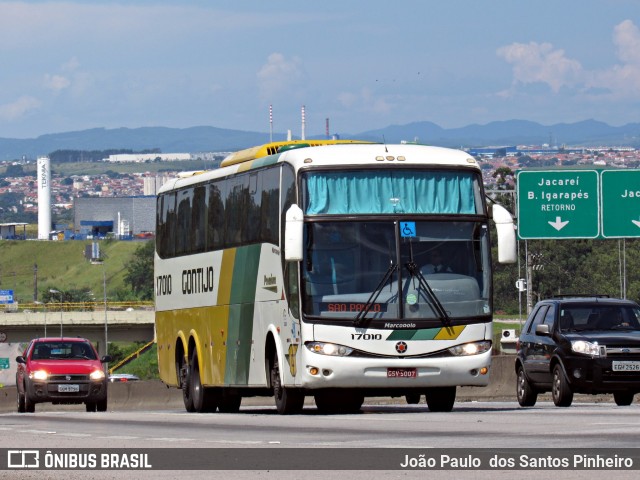 Empresa Gontijo de Transportes 17010 na cidade de Jacareí, São Paulo, Brasil, por João Paulo  dos Santos Pinheiro. ID da foto: 9272180.