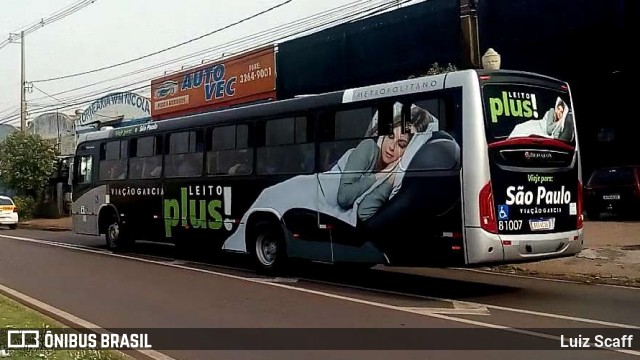 Viação Garcia 81007 na cidade de Sarandi, Paraná, Brasil, por Luiz Scaff. ID da foto: 9270451.