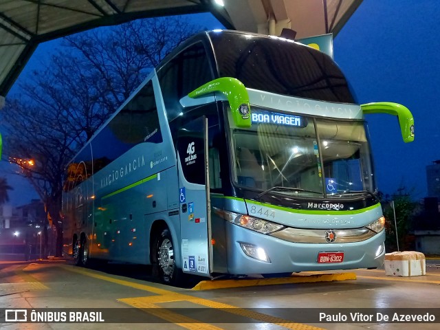 Viação Garcia 8444 na cidade de Franca, São Paulo, Brasil, por Paulo Vitor De Azevedo. Número da foto: #9271879.