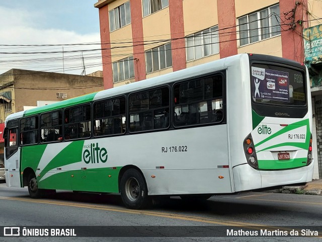 Viação Elite RJ 176.022 na cidade de Volta Redonda, Rio de Janeiro, Brasil, por Matheus Martins da Silva. Número da foto: #9273804.