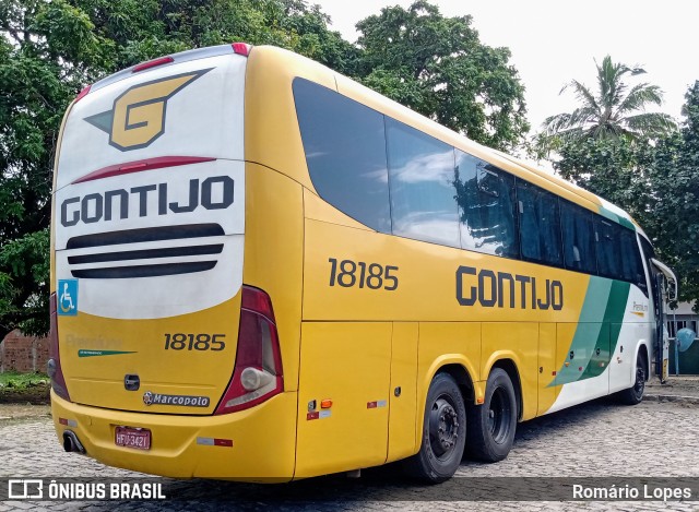 Empresa Gontijo de Transportes 18185 na cidade de Natal, Rio Grande do Norte, Brasil, por Romário Lopes. ID da foto: 9274314.