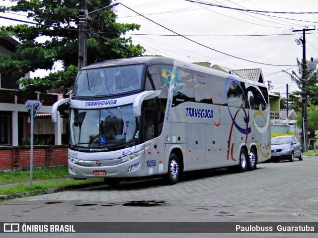 Transguga Transportes e Turismo 15250 na cidade de Guaratuba, Paraná, Brasil, por Paulobuss  Guaratuba. ID da foto: 9274142.